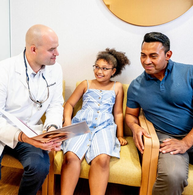 Doctor with young patient